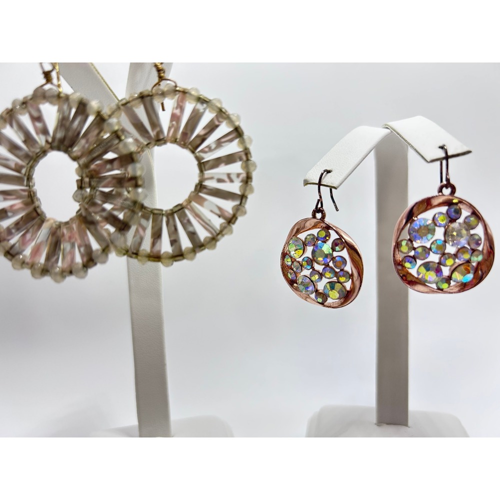 Unbranded Dangle Earrings Set Women OS Multicolor Good Beaded Rhinestone Boho